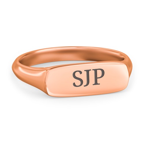 Women's Bar Signet Ring