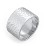 Women’s Cigar Band with Hammer Texture – Sterling Silver