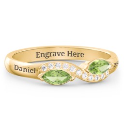 Infinity Marquise Ring with Accents