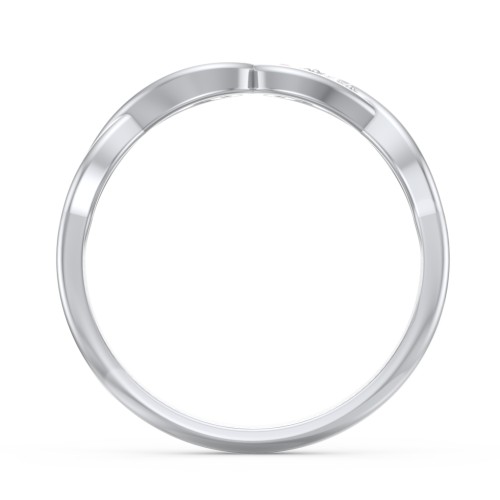 Double Infinity Birthstone Ring with Accents