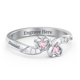 Duo of Hearts Ring