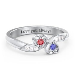 Duo of Hearts Ring
