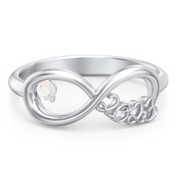 2023 Infinity Ring with Birthstone