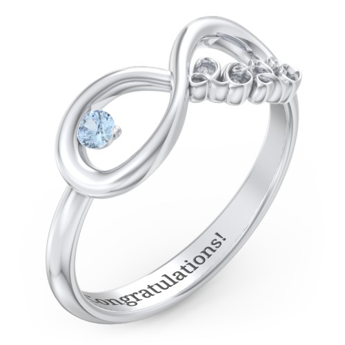 2023 Infinity Ring with Birthstone