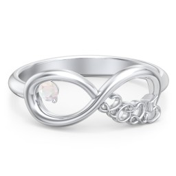 2025 Infinity Ring with Birthstone