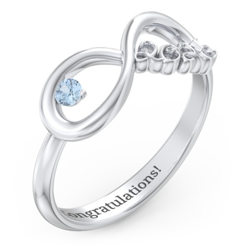 2025 Infinity Ring with Birthstone