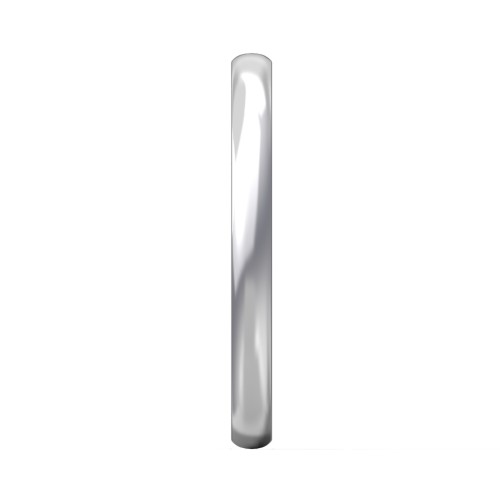 Half Round Comfort Fit Wedding Band - 2mm Width – Sterling Silver
