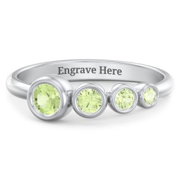 Generations 4-Stone Bezel Set Mother's Ring