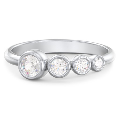 Generations 4-Stone Bezel Set Mother's Ring
