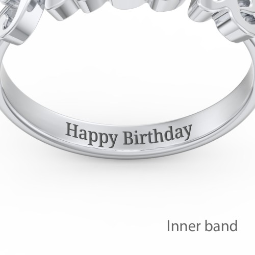 Personalised Name Ring – Sterling Silver