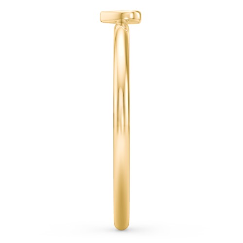 Engravable Dainty Heart Ring – 9kt Yellow Gold