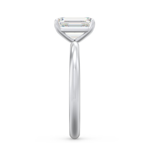 2 ct. (8x6mm) Emerald-Cut Solitaire Moissanite Engagement Ring