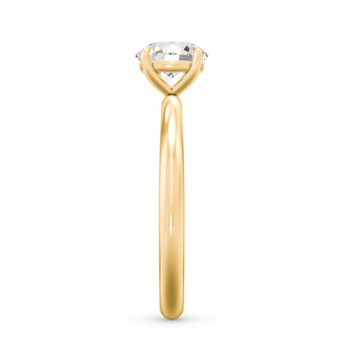 1 ct. (6.5mm) Classic Solitaire Moissanite Engagement Ring