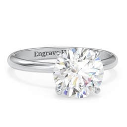 3 ct. (9mm) Classic Solitaire Moissanite Engagement Ring