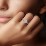 3 ct. (9mm) Moissanite Engagement Ring With 2mm Side Stones – 9kt White Gold with Moissanite and Lab Diamond