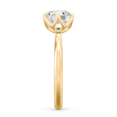 2 ct. (8mm) Moissanite Engagement Ring with Tulip Setting