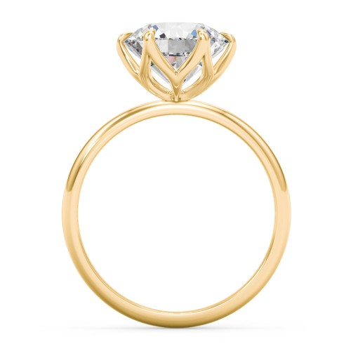 3 ct. (9mm) Moissanite Engagement Ring with Tulip Setting