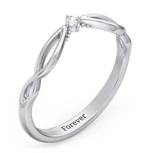 Celtic Gemstone Contour Wedding Band