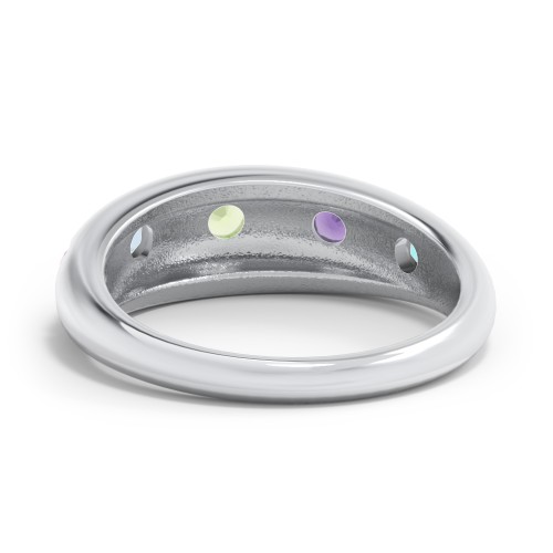 Round Stone Dome Ring