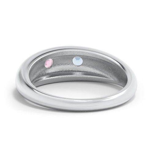 Round Stone Dome Ring