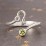 Zodiac Sign & Birthstone Bypass Ring – Sterling Silver with Ruby