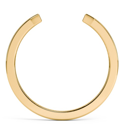 Narrow Essential Open Cuff Band Ring - Medium Gap – 18K Gold Plated Silver