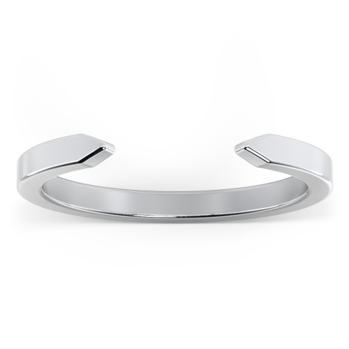 Narrow Essential Open Cuff Band Ring - Medium Gap – Sterling Silver