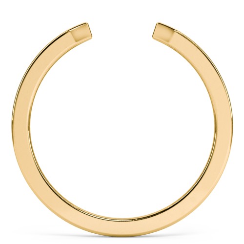 Narrow Essential Open Cuff Band Ring - Small Gap – 18K Gold Plated Silver