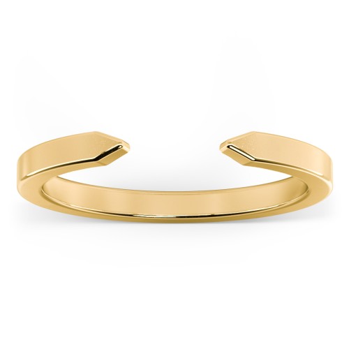 Narrow Essential Open Cuff Band Ring - Small Gap – 18K Gold Plated Silver
