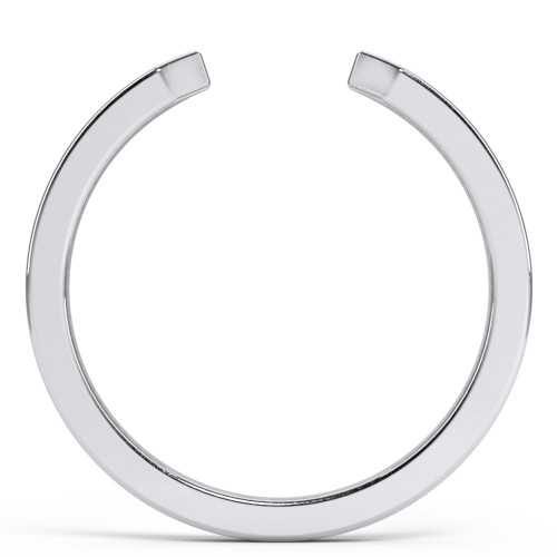 Wide Essential Open Cuff Band Ring - Small Gap – Sterling Silver