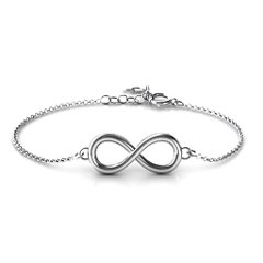 Classic Infinity Bracelet – Sterling Silver