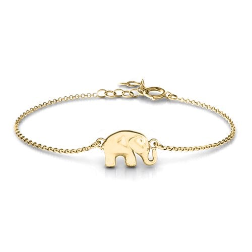 Lucky Elephant Bracelet – 9kt Yellow Gold