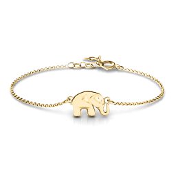 Lucky Elephant Bracelet in 18K Gold Plated Silver