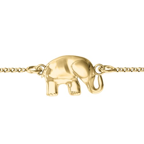 Lucky Elephant Bracelet – 18K Gold Plated Silver