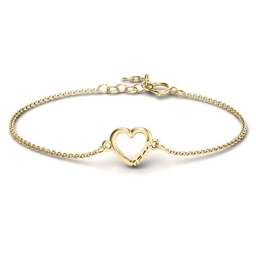 Heart 'Ahava' Bracelet – 9kt Yellow Gold