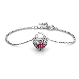 True Love's Lock Caged Bracelet