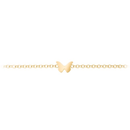 Butterfly Charm Bracelet – 18K Gold Plated Silver