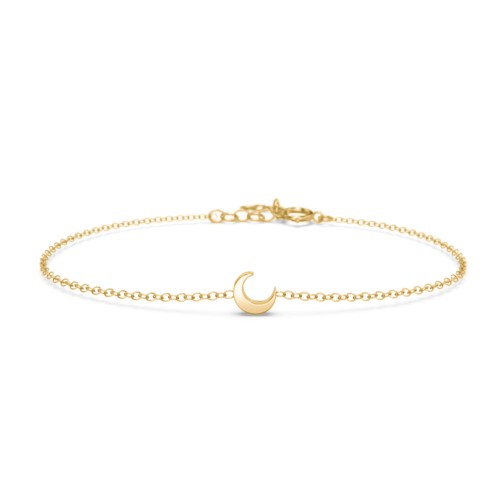 Moon Bracelet – 18K Gold Plated Silver