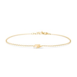 Lightning Bolt Bracelet in 18K Gold Plated Silver
