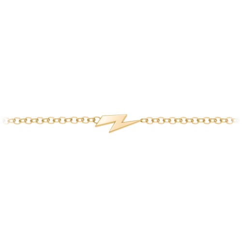 Lightning Bolt Bracelet – 18K Gold Plated Silver