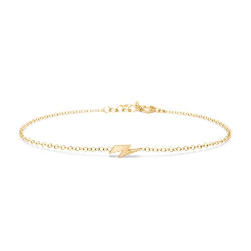 Lightning Bolt Bracelet – 18K Gold Plated Silver