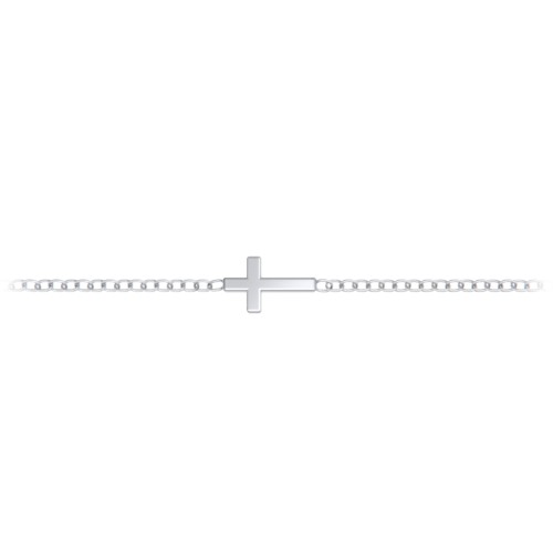 Cross Bracelet – Sterling Silver