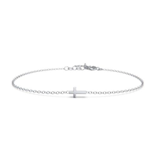 Cross Bracelet – Sterling Silver