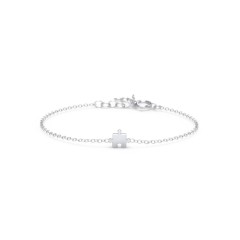 Jigsaw Puzzle Piece Bracelet – 18K Gold Plated Silver