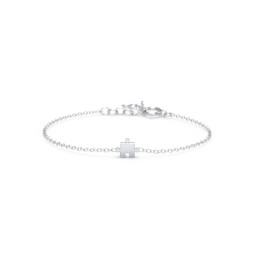 Jigsaw Puzzle Piece Bracelet in 925 Sterling Silver