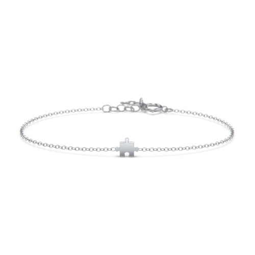 Jigsaw Puzzle Piece Bracelet – Sterling Silver