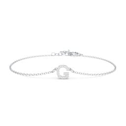 Pavé Initial Bracelet - G