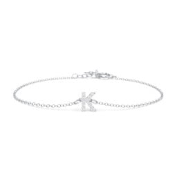 Pavé Initial Bracelet - K