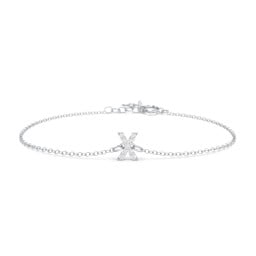 Pavé Initial Bracelet - X