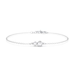 Generations 2-Stone Bezel Set Mother's Bracelet